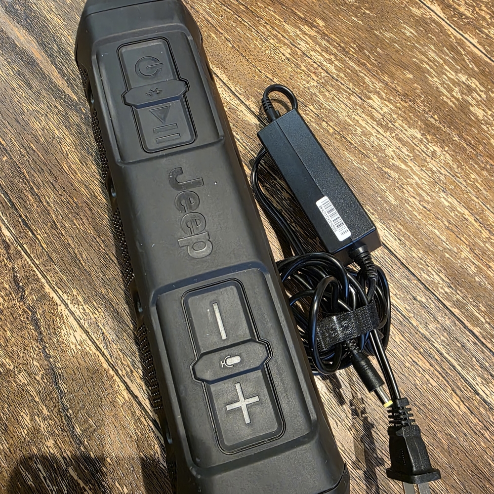 Jeep Black Portable Speaker with Charger